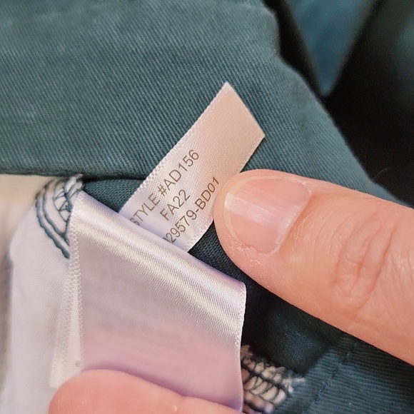 J. Crew High Rise Girlfriend Chino 4 Dark Teal - Picture 7 of 14